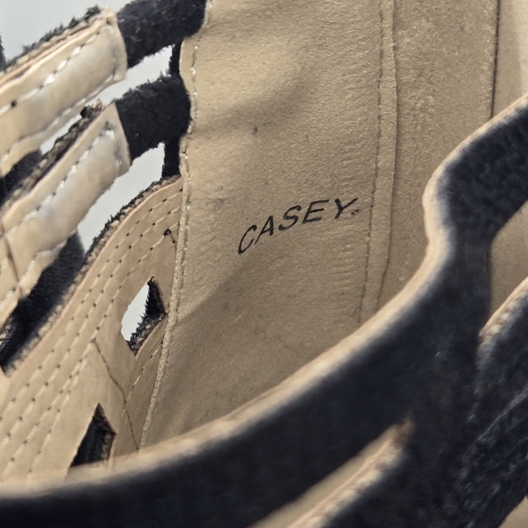 Hot Kiss Women's Black Casey Cutout Gladiator Heel Sandals Pumps 8 - Picture 8 of 10